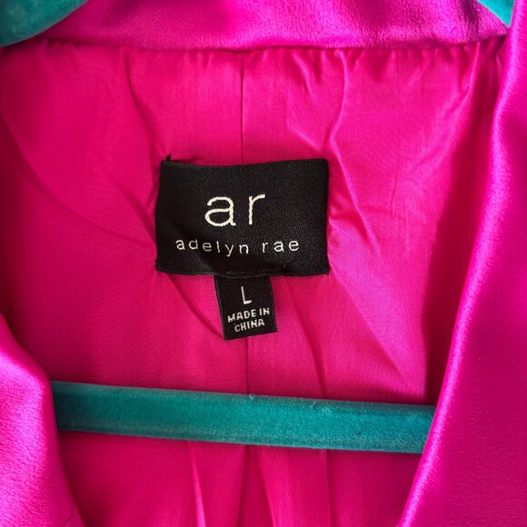 Adelyn Rae Bright Pink Cape Dress - Picture 4 of 5